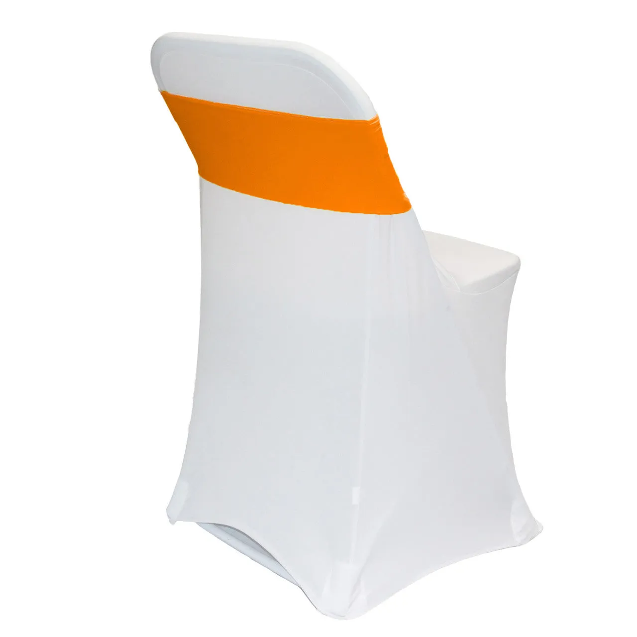 (10 Pack) Spandex Chair Bands in Orange