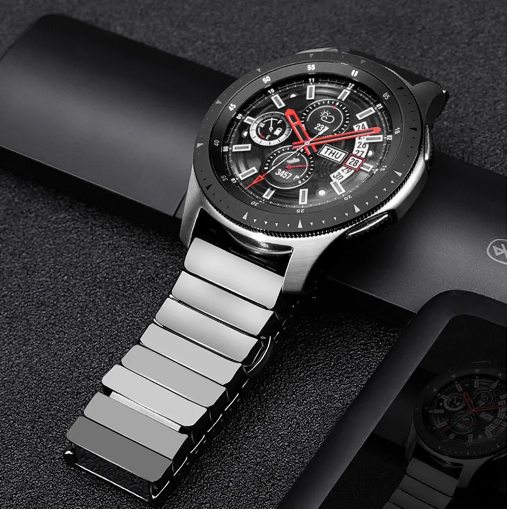 20mm 22mm 24mm Luxury Ceramic Band For Galaxy 3 Watch 46mm 42mm Gear s3 Strap Active 2 40 44mm Smartwatch Ceramic Strap|Watchbands|