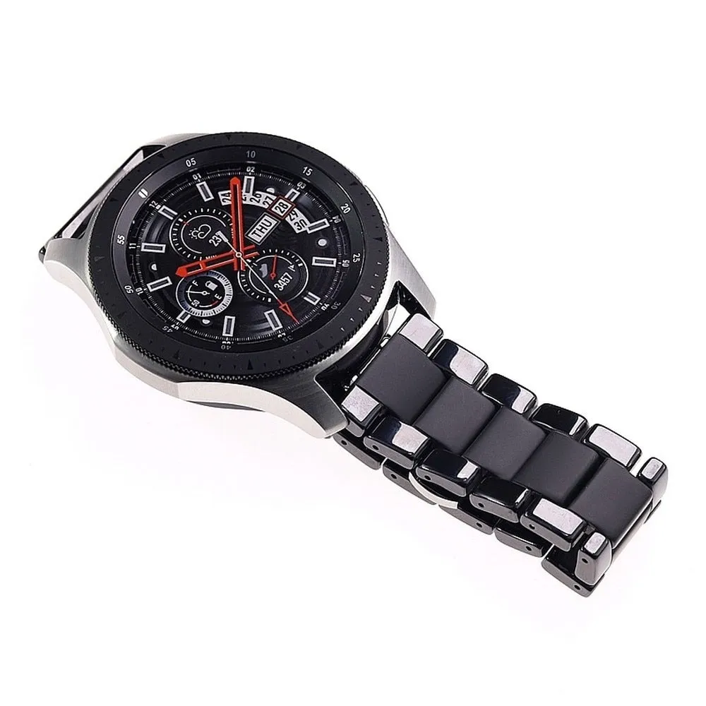 20mm 22mm 24mm Luxury Ceramic Band For Galaxy 3 Watch 46mm 42mm Gear s3 Strap Active 2 40 44mm Smartwatch Ceramic Strap|Watchbands|