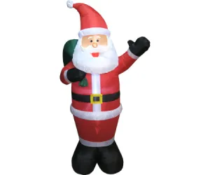 6' Holiday Inflatable Santa with Bag