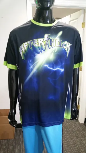 Aftershock, Blue, Red - Custom Full-Dye Jersey