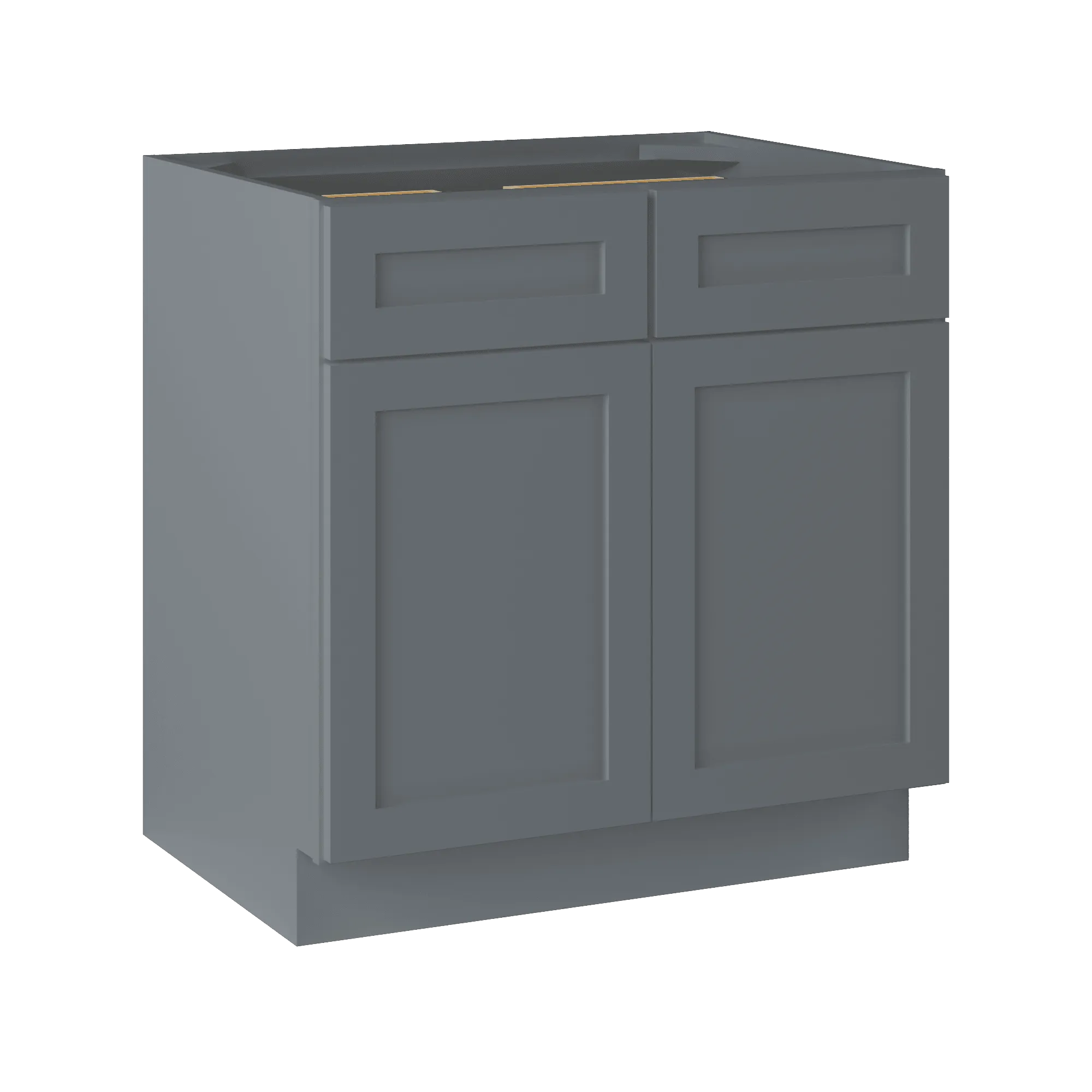 Base Kitchen Cabinet B33 Colonial Gray LessCare 33 in. width 34.5 in. height 24 in. depth