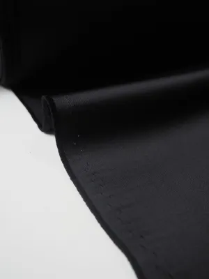 Black Twill-Backed Heavy Satin