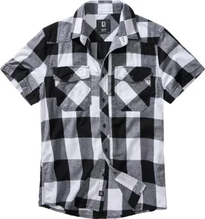 Brandit Checkshirt Short Sleeve White/Black