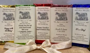 Chocolate Bars with Custom Labels for Events