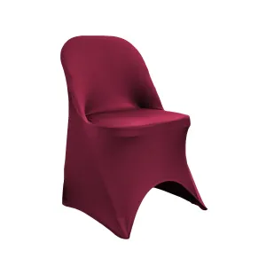 Folding Spandex Chair Cover - Burgundy