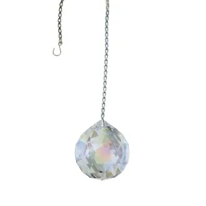 Hanging Crystal Aurora Borealis Swarovski Crystal 30mm Crystal Ball Prism