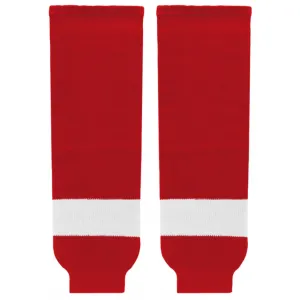 K1 Sportswear Detroit Red Wings Red Knit Ice Hockey Socks