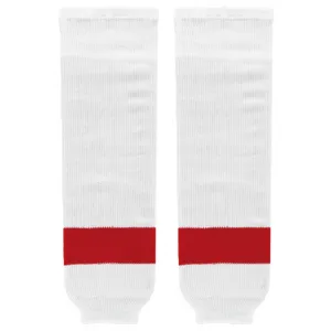 K1 Sportswear Detroit Red Wings White Knit Ice Hockey Socks