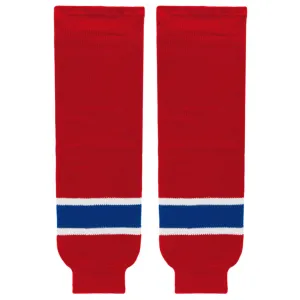 K1 Sportswear Montreal Canadiens Red Knit Ice Hockey Socks