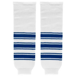 K1 Sportswear Toronto Maple Leafs White Knit Ice Hockey Socks