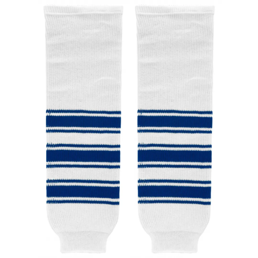 K1 Sportswear Toronto Maple Leafs White Knit Ice Hockey Socks