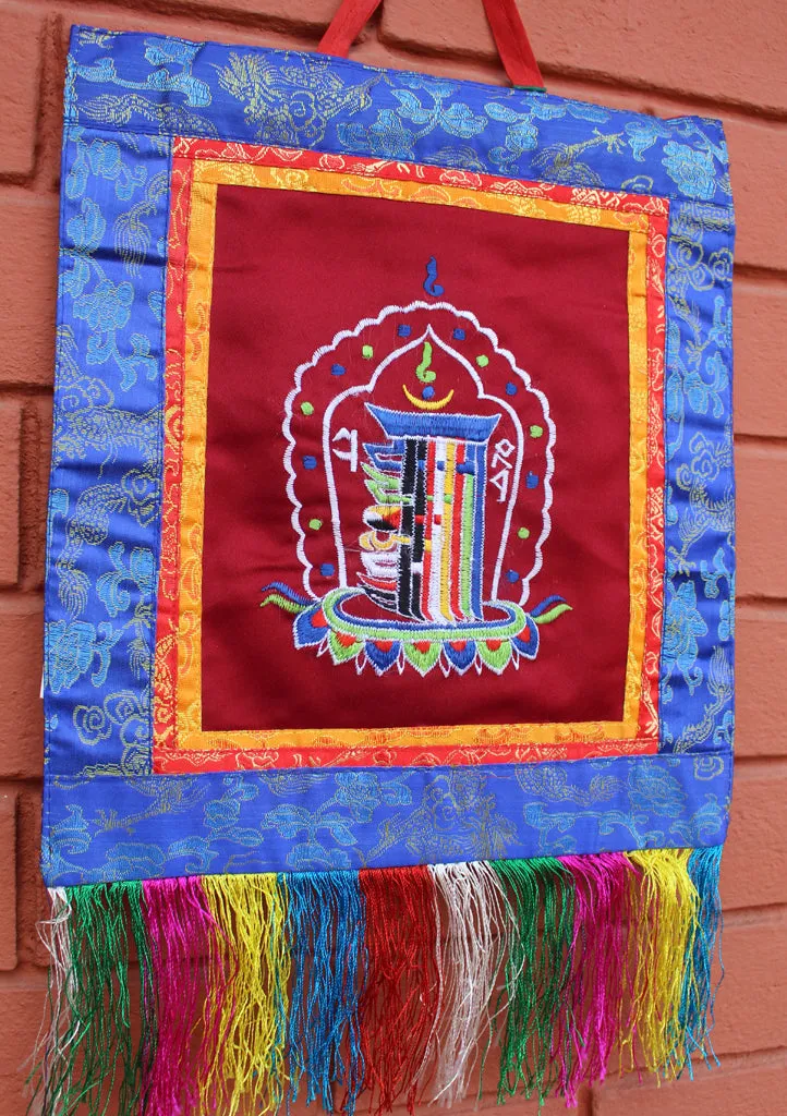 Kalachakra Embroidery Polyester Wall Hanging