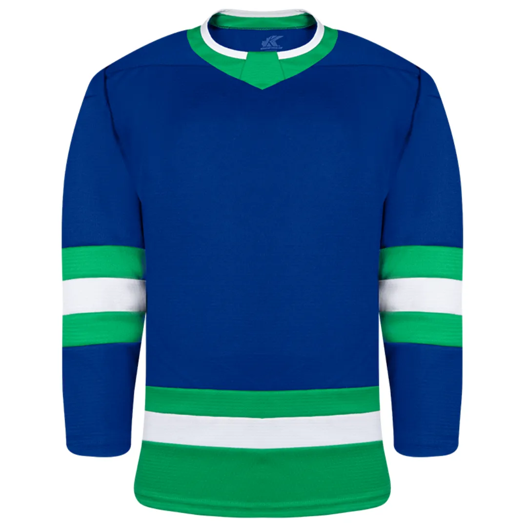 Kobe K3GLI Royal Blue/Kelly Green/White Premium League Hockey Jersey