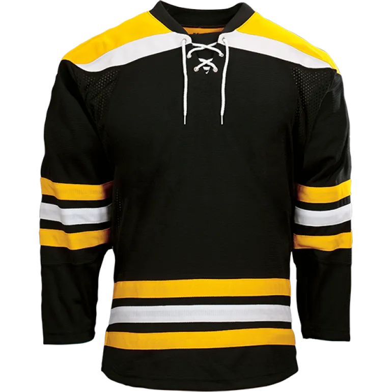 Kobe Sportswear K3G04A Boston Bruins Away Black Pro Series Hockey Jersey