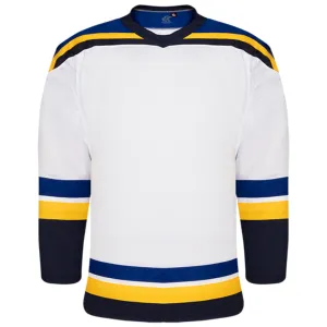 Kobe Sportswear K3G14H 2021 St. Louis Blues Away Home White Pro Series Hockey Jersey