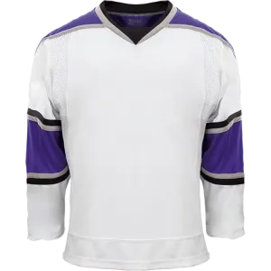 Kobe Sportswear K3G41H Los Angeles Kings Home White/Purple Pro Series Hockey Jersey