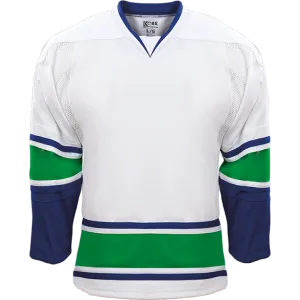 Kobe Sportswear K3G54H Vancouver Canucks Home White Pro Series Hockey Jersey