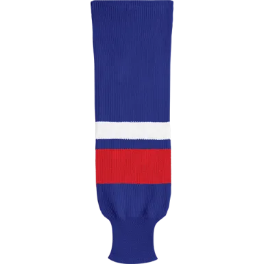 Kobe Sportswear X9800 Royal Blue/Red/White X Series League Knit Ice Hockey Socks