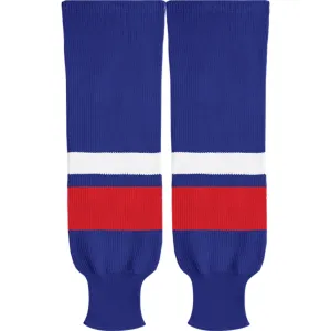 Kobe Sportswear X9800 Royal Blue/Red/White X Series League Knit Ice Hockey Socks