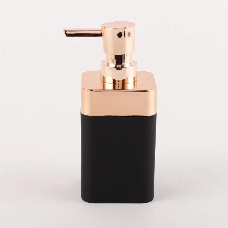 Modern Black Quad Ceramic Soap Dispenser