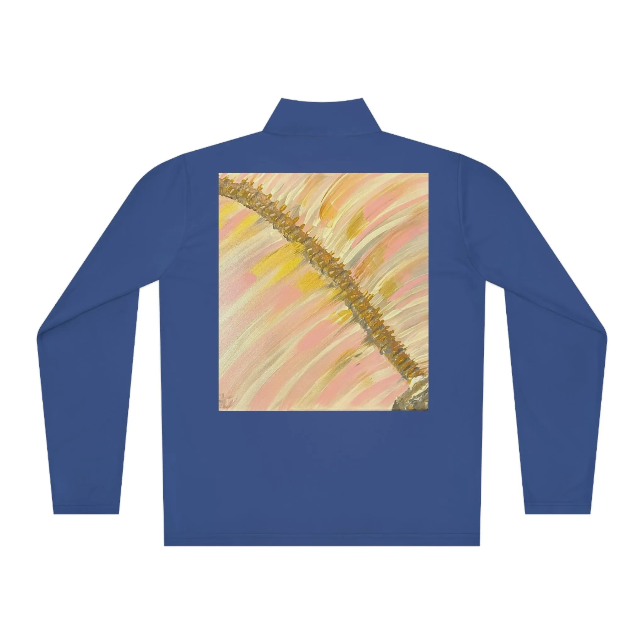 "Disjointed "by  Deanna Caroon- Unisex Quarter-Zip Pullover