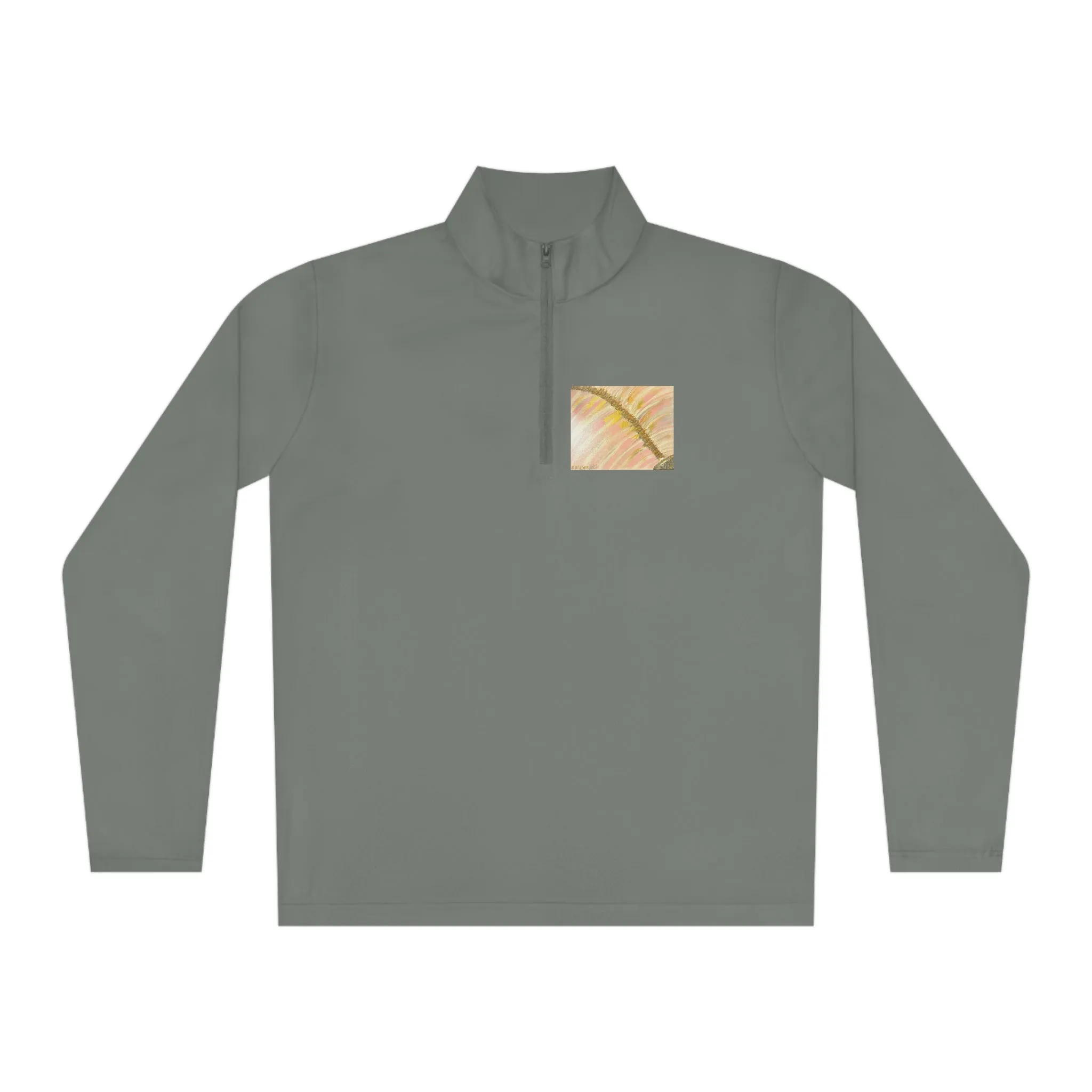 "Disjointed "by  Deanna Caroon- Unisex Quarter-Zip Pullover