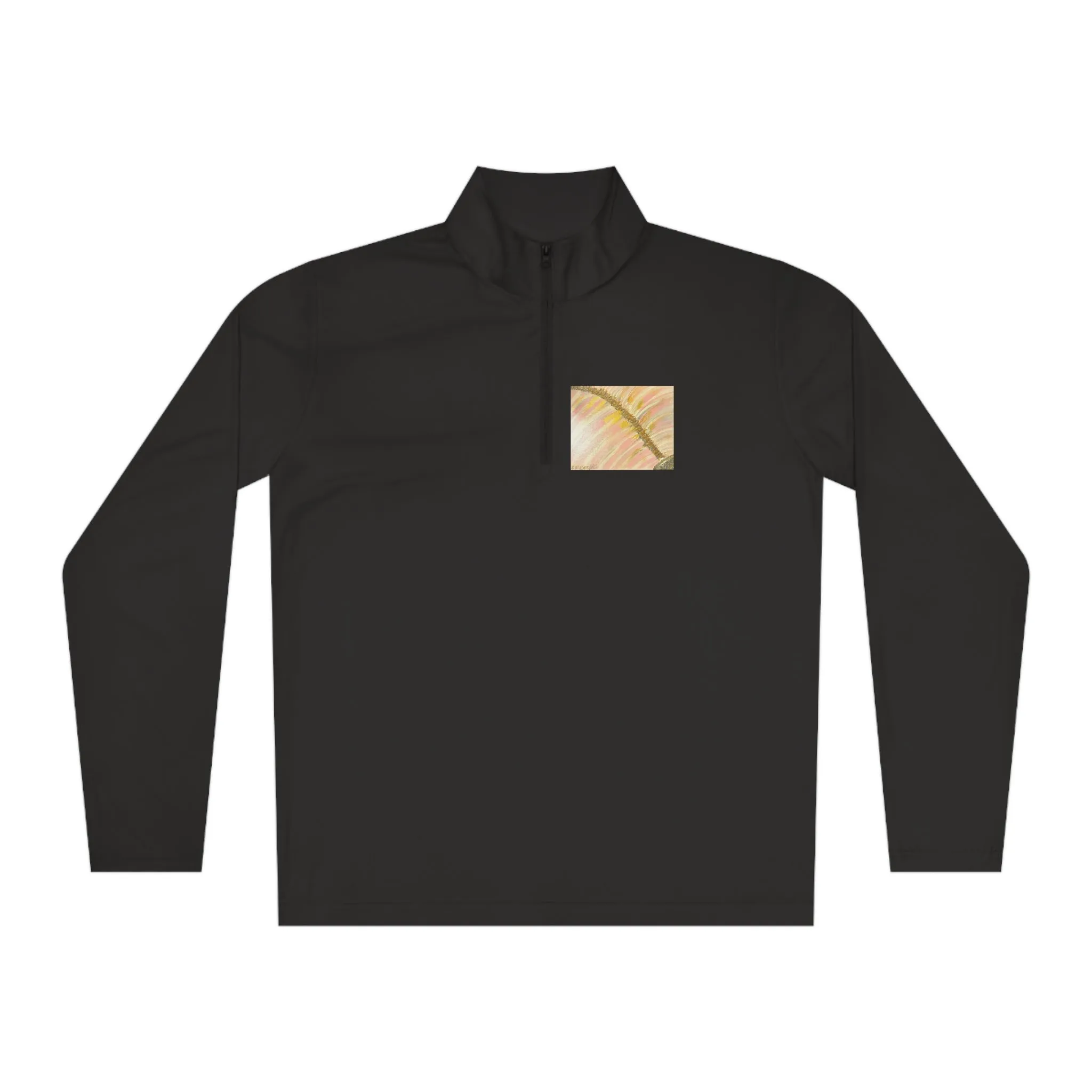 "Disjointed "by  Deanna Caroon- Unisex Quarter-Zip Pullover