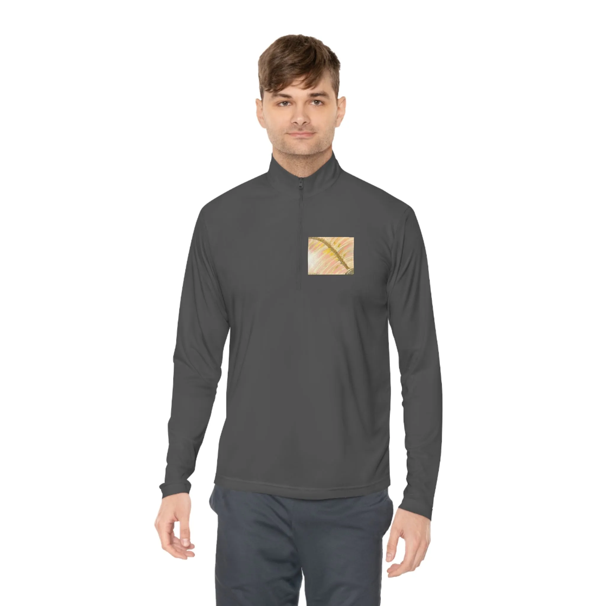 "Disjointed "by  Deanna Caroon- Unisex Quarter-Zip Pullover