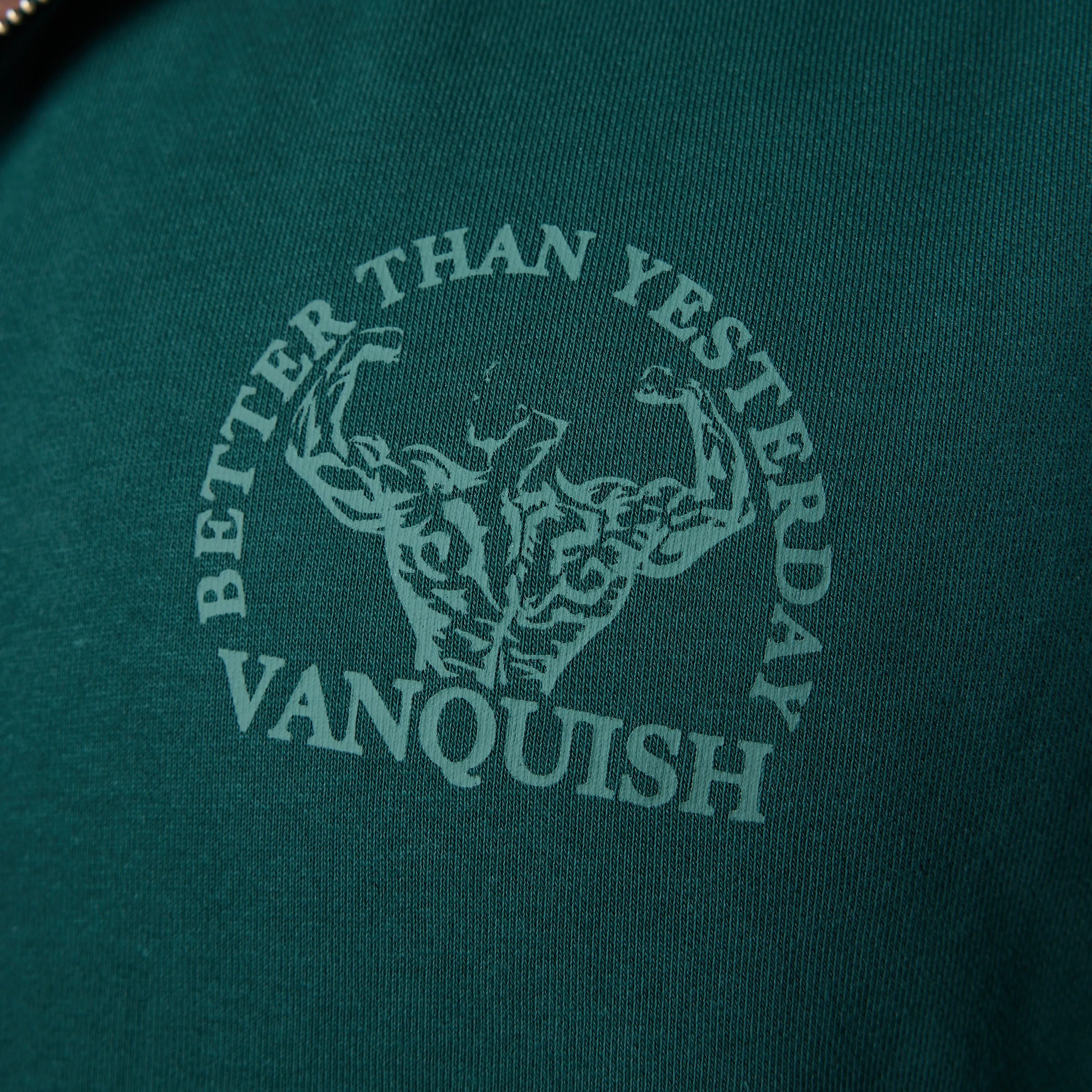 Vanquish Forest Green Unconquerable Strength Full Zip Hoodie