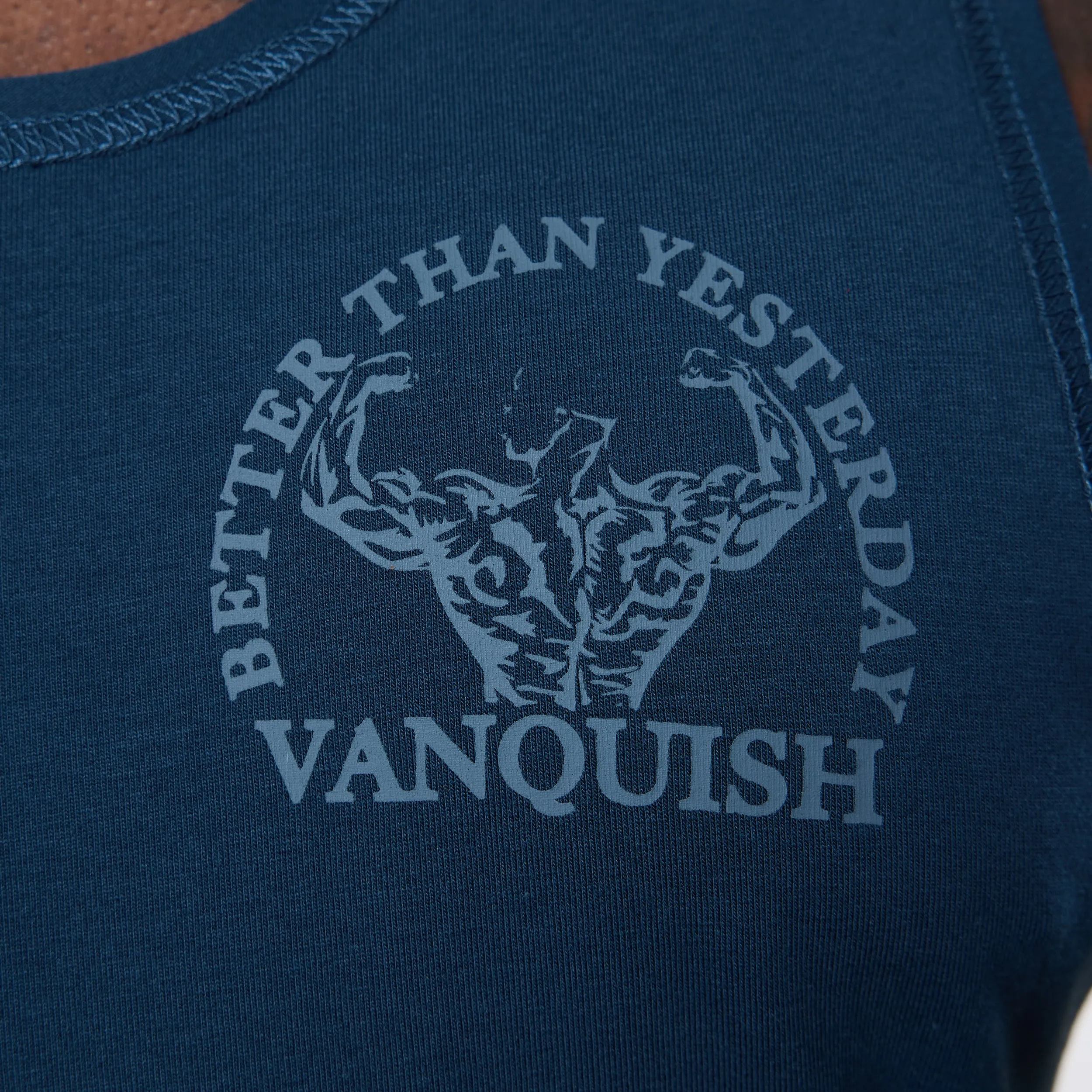 Vanquish Midnight Blue Unconquerable Strength Tank Top