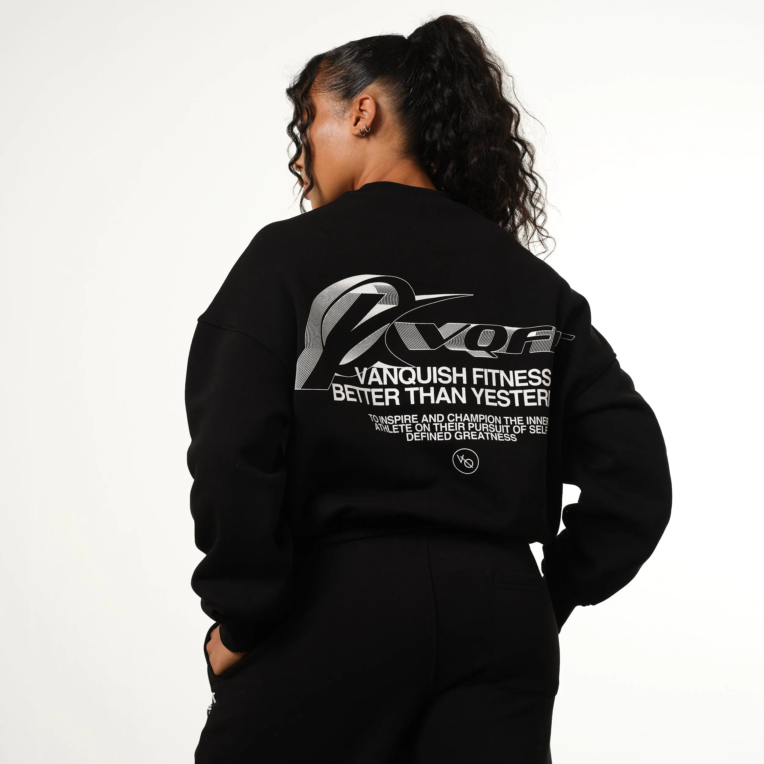 Vanquish Racer Black Oversized Sweatshirt