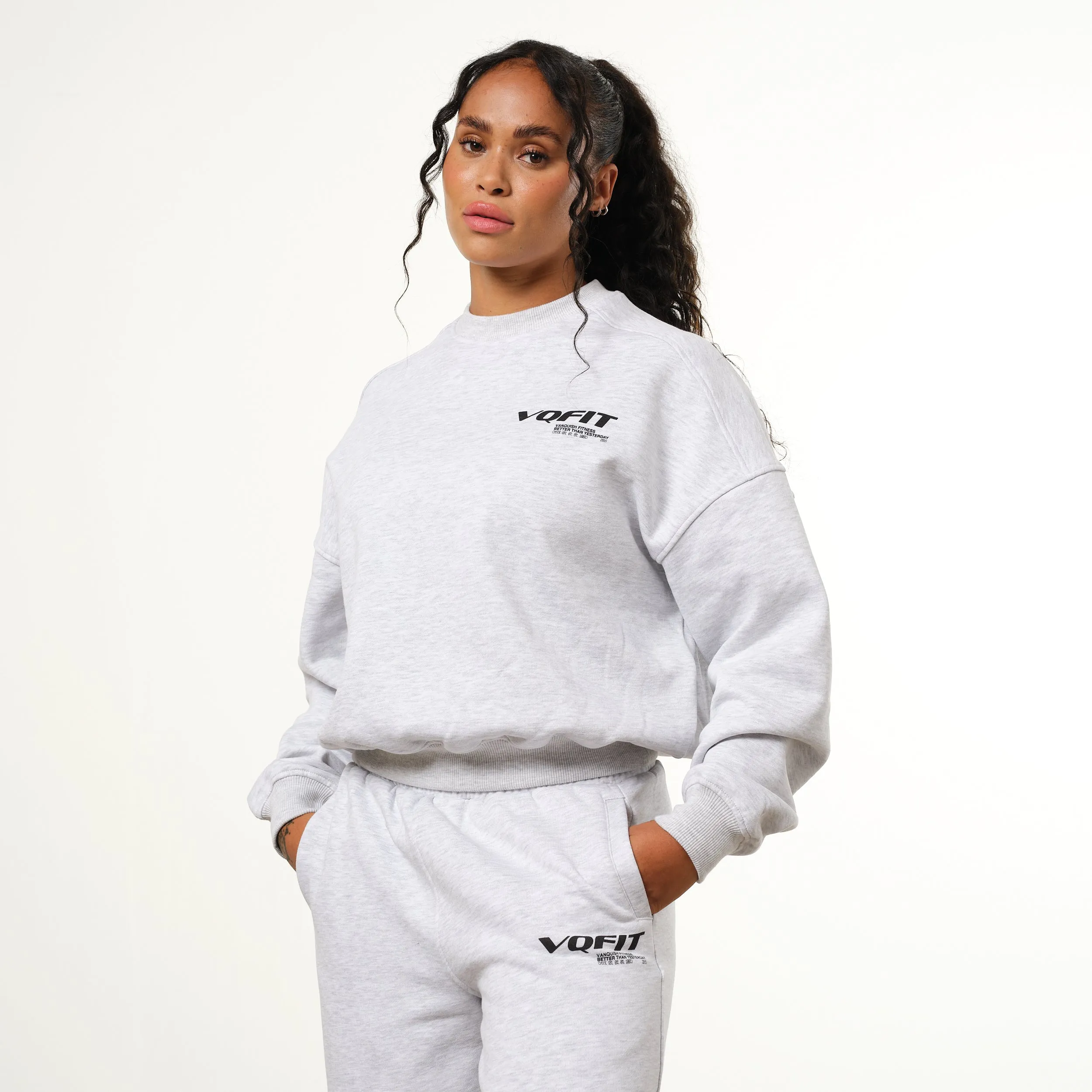 Vanquish Racer Ice Grey Oversized Cozy Sweatshirt for Ultimate Comfort and Style