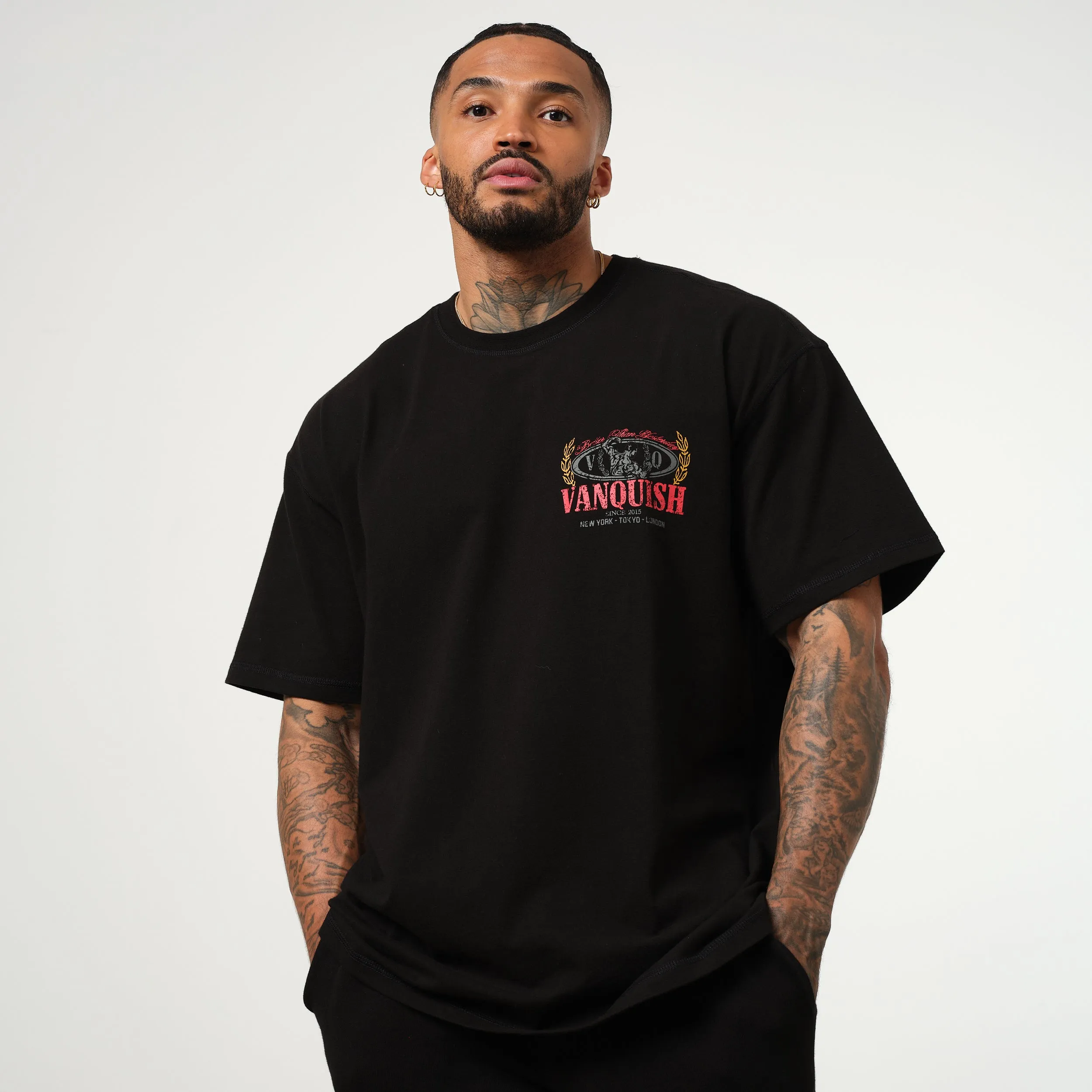 Vanquish Trophy Black Oversized T Shirt