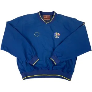 Vintage 1995 Navy Blue Ryder Cup Embroidered Long Sleeve Oversized Golf Jumper L