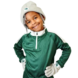 Youth Michigan State Knit Beanie and Glove Set